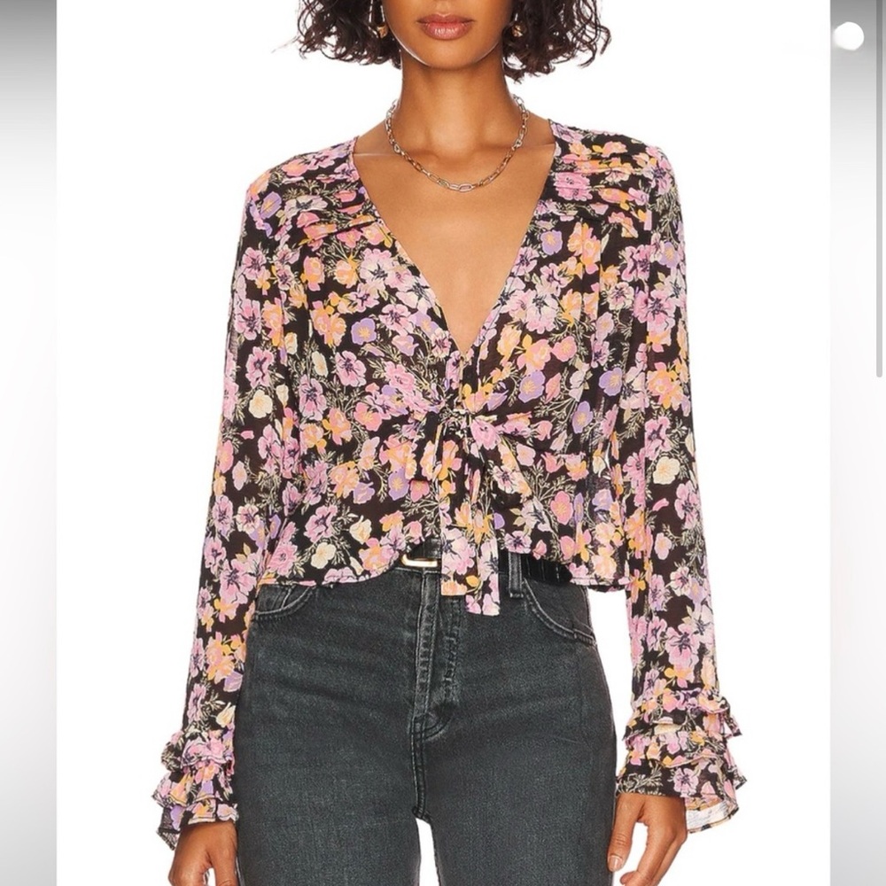 Free People Floral Blouse